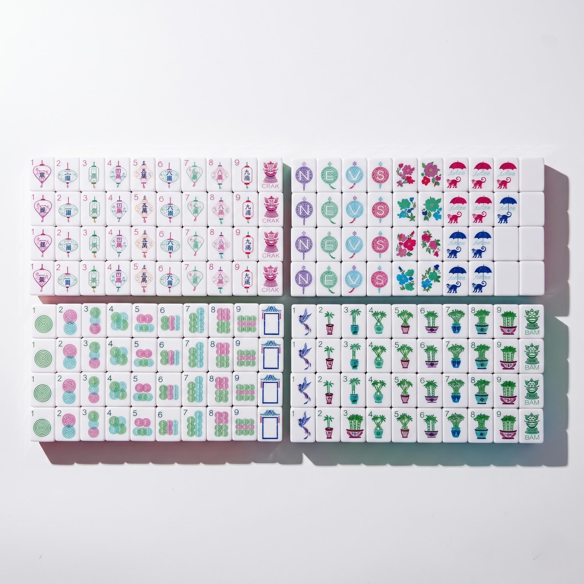 Floral Bamboo — White Resin