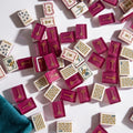 Teal & Magenta — Gold Ginkgo