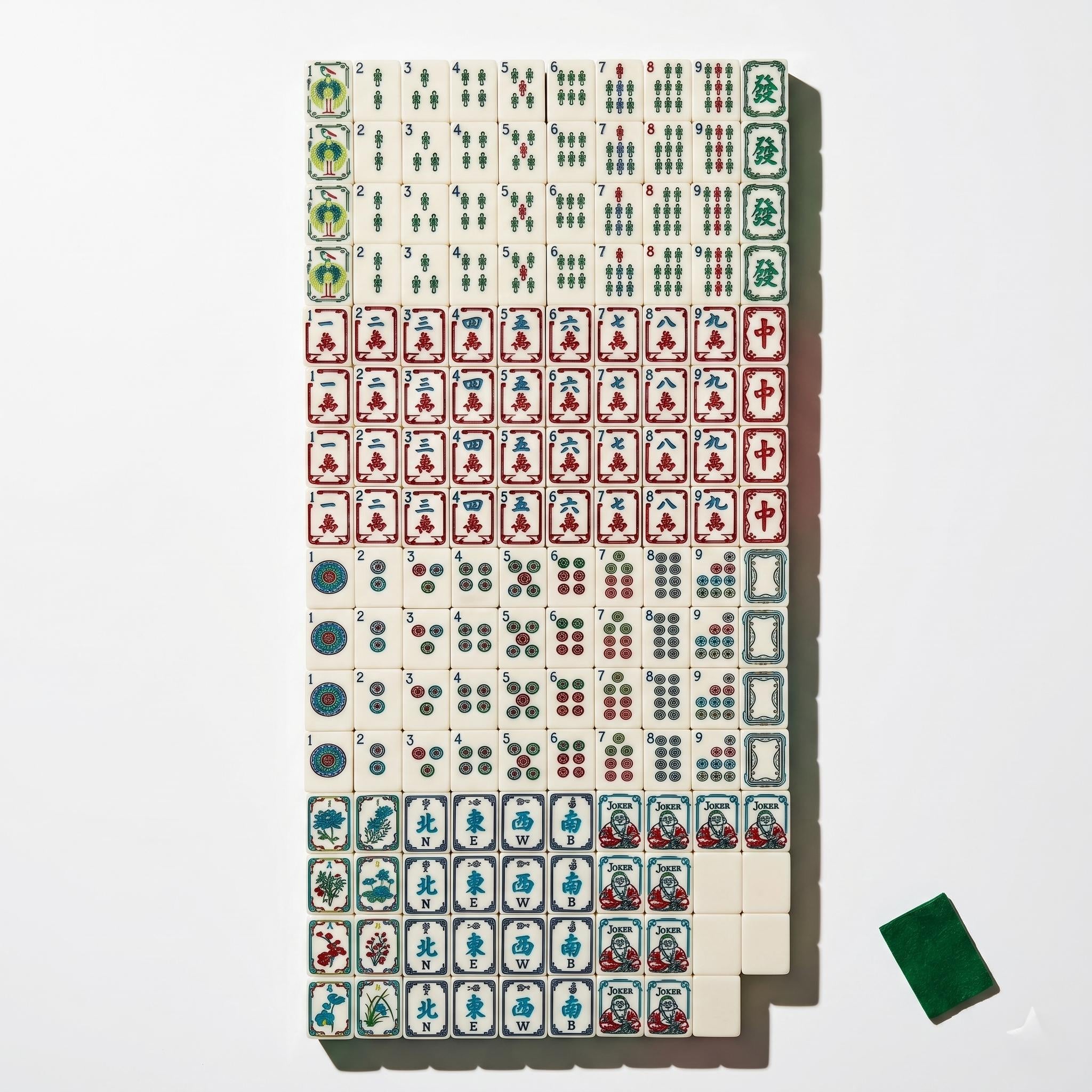 Floral Ivory — Jade Green Back