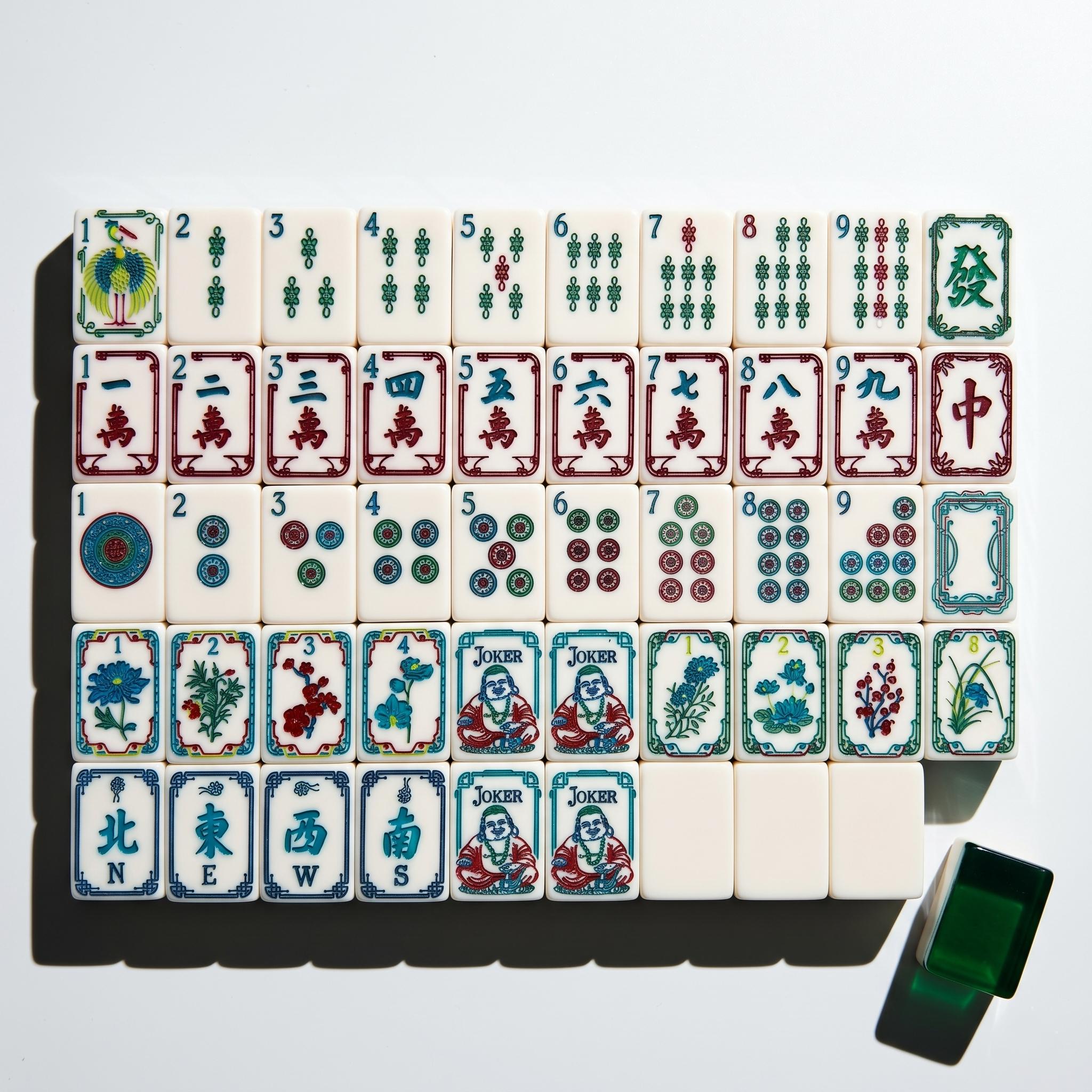 Floral Ivory — Jade Green Back