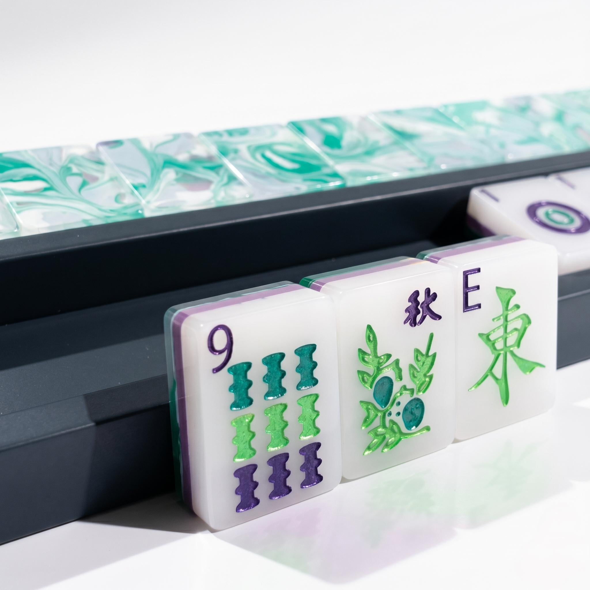 Marble Lucite — Jade Green Swirl
