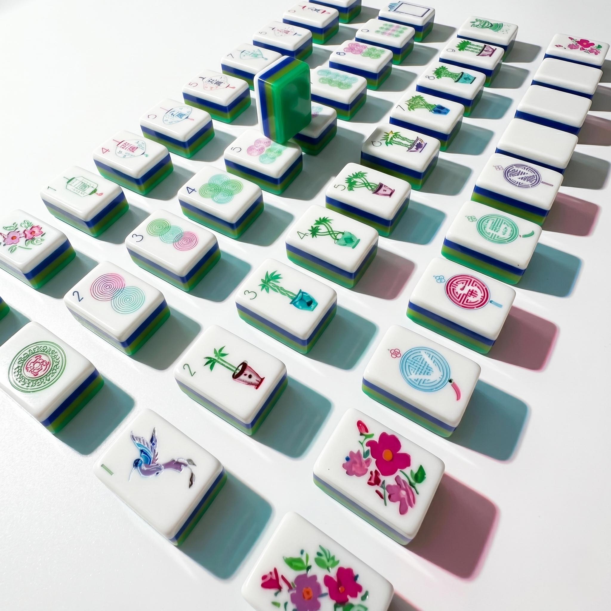 Floral Bamboo — White Resin