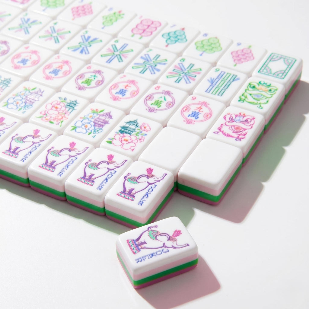 Pink Pagoda — Pastel Elephants