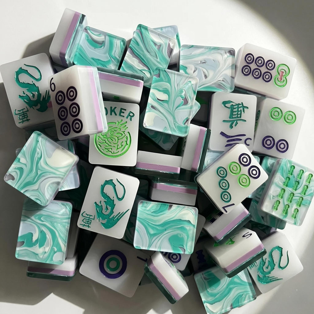 Marble Lucite — Jade Green Swirl